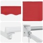 Toldo Manual Rojo 450 x 300 x 165 cm Poliéster y metal en Toldos | Comprar online en Foru.es