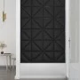 Wall panels 12 pcs black synthetic leather 30x30 cm 0.54 m² by vidaXL, Wall covering - Ref: Foro24-343939, Price: 31,51 €, Di...