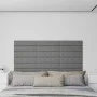 Wall panels 12 pcs gray synthetic leather 60x15 cm 1.08 m² by vidaXL, Wall covering - Ref: Foro24-343984, Price: 28,00 €, Dis...