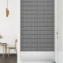 Wandpaneele 12 Stück graues Kunstleder 60x15 cm 1,08 m² von vidaXL, Wandverkleidung - Ref: Foro24-343984, Preis: 28,00 €, Rab...