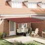 Toldo Retráctil Manual Naranja y marrón 450 x 350 cm tela en Toldos | Comprar online en Foru.es