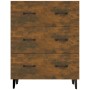 Aparador de madera de ingeniería roble ahumado 69,5x34x90 cm de vidaXL, Aparadores - Ref: Foro24-817348, Precio: 83,47 €, Des...
