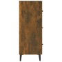 Aparador de madera de ingeniería roble ahumado 69,5x34x90 cm de vidaXL, Aparadores - Ref: Foro24-817348, Precio: 83,47 €, Des...