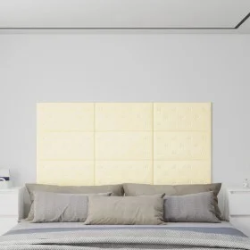 Wandpaneele 12 Stück Kunstleder creme 60x30 cm 2,16 m² von vidaXL, Wandverkleidung - Ref: Foro24-343989, Preis: 54,69 €, Raba...