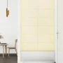 Paneles de pared 12 uds cuero sintético crema 60x30 cm 2,16 m² de vidaXL, Recubrimiento de paredes - Ref: Foro24-343989, Prec...