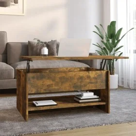 Mesa de centro madera contrachapada roble ahumado 80x50x40 cm de vidaXL, Mesas de centro - Ref: Foro24-819296, Precio: 74,55 ...