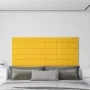 Paneles de pared 12 uds terciopelo amarillo 90x15 cm 1,62 m² de vidaXL, Recubrimiento de paredes - Ref: Foro24-344111, Precio...