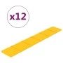Paneles de pared 12 uds terciopelo amarillo 90x15 cm 1,62 m² de vidaXL, Recubrimiento de paredes - Ref: Foro24-344111, Precio...