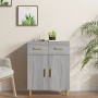 Aparador de madera contrachapada gris Sonoma 69,5x34x89 cm de vidaXL, Aparadores - Ref: Foro24-817358, Precio: 70,17 €, Descu...