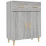 Aparador de madera contrachapada gris Sonoma 69,5x34x89 cm de vidaXL, Aparadores - Ref: Foro24-817358, Precio: 70,17 €, Descu...