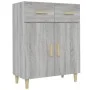 Aparador de madera contrachapada gris Sonoma 69,5x34x89 cm de vidaXL, Aparadores - Ref: Foro24-817358, Precio: 62,56 €, Descu...