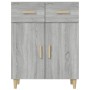 Aparador de madera contrachapada gris Sonoma 69,5x34x89 cm de vidaXL, Aparadores - Ref: Foro24-817358, Precio: 70,17 €, Descu...