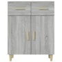 Aparador de madera contrachapada gris Sonoma 69,5x34x89 cm de vidaXL, Aparadores - Ref: Foro24-817358, Precio: 62,56 €, Descu...