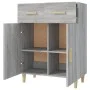 Aparador de madera contrachapada gris Sonoma 69,5x34x89 cm de vidaXL, Aparadores - Ref: Foro24-817358, Precio: 62,56 €, Descu...