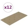 Wall panels 12 pcs cappuccino PE leather 60x30 cm 2.16 m² by vidaXL, Wall covering - Ref: Foro24-343992, Price: 55,01 €, Disc...