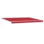 Toldo Manual Rojo 450 x 350 x 165 cm Poliéster en Toldos | Comprar online en Foru.es