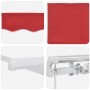 Toldo Manual Rojo 450 x 350 x 165 cm Poliéster en Toldos | Comprar online en Foru.es