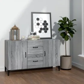 Aparador de madera de ingeniería gris Sonoma 100x36x60 cm de vidaXL, Aparadores - Ref: Foro24-817469, Precio: 92,59 €, Descue...