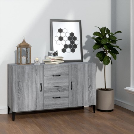 Aparador de madera de ingeniería gris Sonoma 100x36x60 cm de vidaXL, Aparadores - Ref: Foro24-817469, Precio: 97,15 €, Descue...