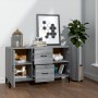 Aparador de madera de ingeniería gris Sonoma 100x36x60 cm de vidaXL, Aparadores - Ref: Foro24-817469, Precio: 97,15 €, Descue...