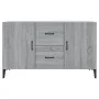 Sonoma gray engineered wood sideboard 100x36x60 cm by vidaXL, Sideboards - Ref: Foro24-817469, Price: 92,59 €, Discount: %