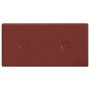 Paneles pared 12 uds cuero sintético rojo tinto 30x15 cm 0,54m² de vidaXL, Recubrimiento de paredes - Ref: Foro24-343972, Pre...