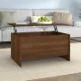 Mesa de centro madera contrachapada roble marrón 80x55,5x41,5cm de vidaXL, Mesas de centro - Ref: Foro24-819271, Precio: 46,4...