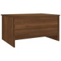 Mesa de centro madera contrachapada roble marrón 80x55,5x41,5cm de vidaXL, Mesas de centro - Ref: Foro24-819271, Precio: 46,4...