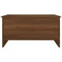 Mesa de centro madera contrachapada roble marrón 80x55,5x41,5cm de vidaXL, Mesas de centro - Ref: Foro24-819271, Precio: 46,4...