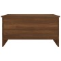 Mesa de centro madera contrachapada roble marrón 80x55,5x41,5cm de vidaXL, Mesas de centro - Ref: Foro24-819271, Precio: 46,4...