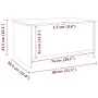 Mesa de centro madera contrachapada roble marrón 80x55,5x41,5cm de vidaXL, Mesas de centro - Ref: Foro24-819271, Precio: 46,4...