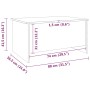 Mesa de centro madera contrachapada roble marrón 80x55,5x41,5cm de vidaXL, Mesas de centro - Ref: Foro24-819271, Precio: 46,4...