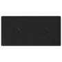 Paneles de pared 12 uds cuero sintético negro 30x15 cm 0,54 m² de vidaXL, Recubrimiento de paredes - Ref: Foro24-343967, Prec...