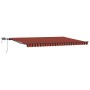 Toldo Retráctil Manual Naranja y marrón 500 x 300 cm tela en Toldos | Comprar online en Foru.es