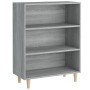 Aparador de madera contrachapada gris Sonoma 69,5x32,5x90 cm de vidaXL, Aparadores - Ref: Foro24-817376, Precio: 51,79 €, Des...