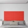 Paneles de pared 12 uds cuero sintético rojo 90x15 cm 1,62 m² de vidaXL, Recubrimiento de paredes - Ref: Foro24-343997, Preci...