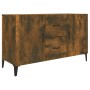 Aparador madera de ingeniería roble ahumado 100x36x60 cm de vidaXL, Aparadores - Ref: Foro24-817468, Precio: 84,75 €, Descuen...