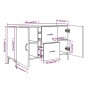 Aparador madera de ingeniería roble ahumado 100x36x60 cm de vidaXL, Aparadores - Ref: Foro24-817468, Precio: 84,75 €, Descuen...