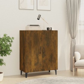 Aparador madera contrachapada color roble ahumado 70x34x90 cm de vidaXL, Aparadores - Ref: Foro24-817330, Precio: 70,17 €, De...