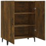 Aparador madera contrachapada color roble ahumado 70x34x90 cm de vidaXL, Aparadores - Ref: Foro24-817330, Precio: 70,17 €, De...