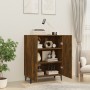 Aparador madera contrachapada color roble ahumado 70x34x90 cm de vidaXL, Aparadores - Ref: Foro24-817330, Precio: 70,17 €, De...