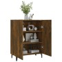 Aparador madera contrachapada color roble ahumado 70x34x90 cm de vidaXL, Aparadores - Ref: Foro24-817330, Precio: 70,17 €, De...