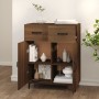 Aparador de madera de ingeniería marrón roble 69,5x34x90 cm de vidaXL, Aparadores - Ref: Foro24-817362, Precio: 71,90 €, Desc...