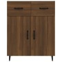Aparador de madera de ingeniería marrón roble 69,5x34x90 cm de vidaXL, Aparadores - Ref: Foro24-817362, Precio: 71,90 €, Desc...