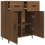 Aparador de madera de ingeniería marrón roble 69,5x34x90 cm de vidaXL, Aparadores - Ref: Foro24-817362, Precio: 71,90 €, Desc...
