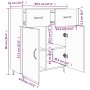Aparador de madera de ingeniería marrón roble 69,5x34x90 cm de vidaXL, Aparadores - Ref: Foro24-817362, Precio: 71,90 €, Desc...
