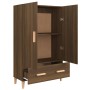 Aparador alto de madera contrachapada marrón roble 70x31x115 cm de vidaXL, Aparadores - Ref: Foro24-817473, Precio: 85,73 €, ...