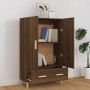 Aparador alto de madera contrachapada marrón roble 70x31x115 cm de vidaXL, Aparadores - Ref: Foro24-817473, Precio: 85,73 €, ...