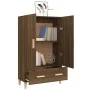 Aparador alto de madera contrachapada marrón roble 70x31x115 cm de vidaXL, Aparadores - Ref: Foro24-817473, Precio: 84,25 €, ...