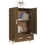 Aparador alto de madera contrachapada marrón roble 70x31x115 cm de vidaXL, Aparadores - Ref: Foro24-817473, Precio: 85,73 €, ...